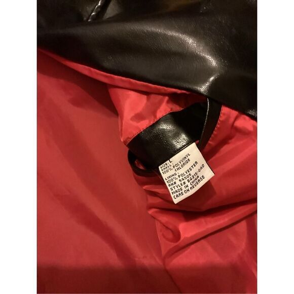 Mens Faux Leather Jacket L - Picture 4 of 8